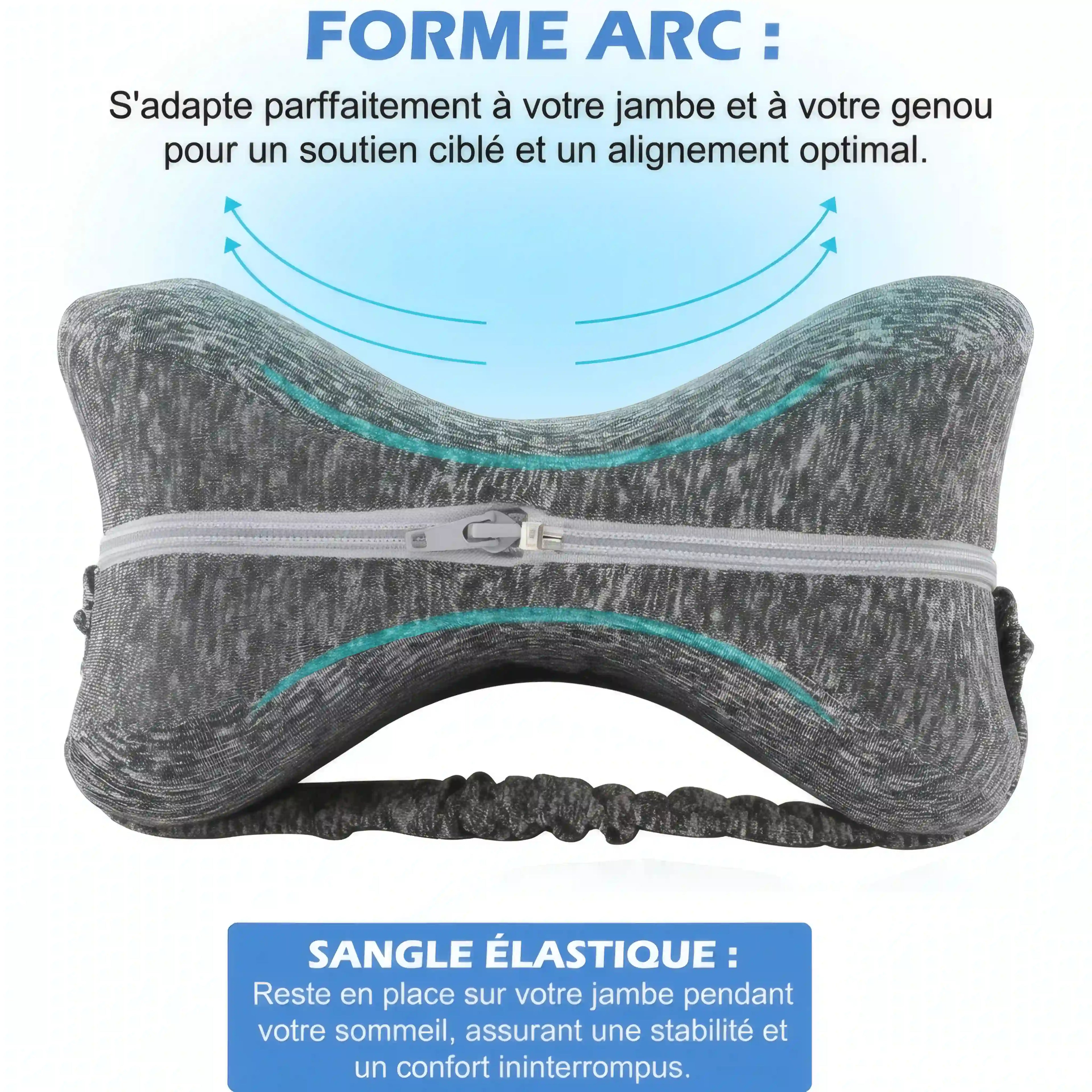 Coussin jambes ergonomique