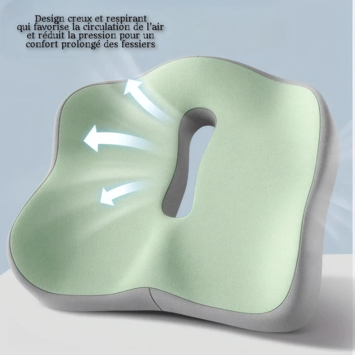 Coussin d’assise ergonomique en mousse