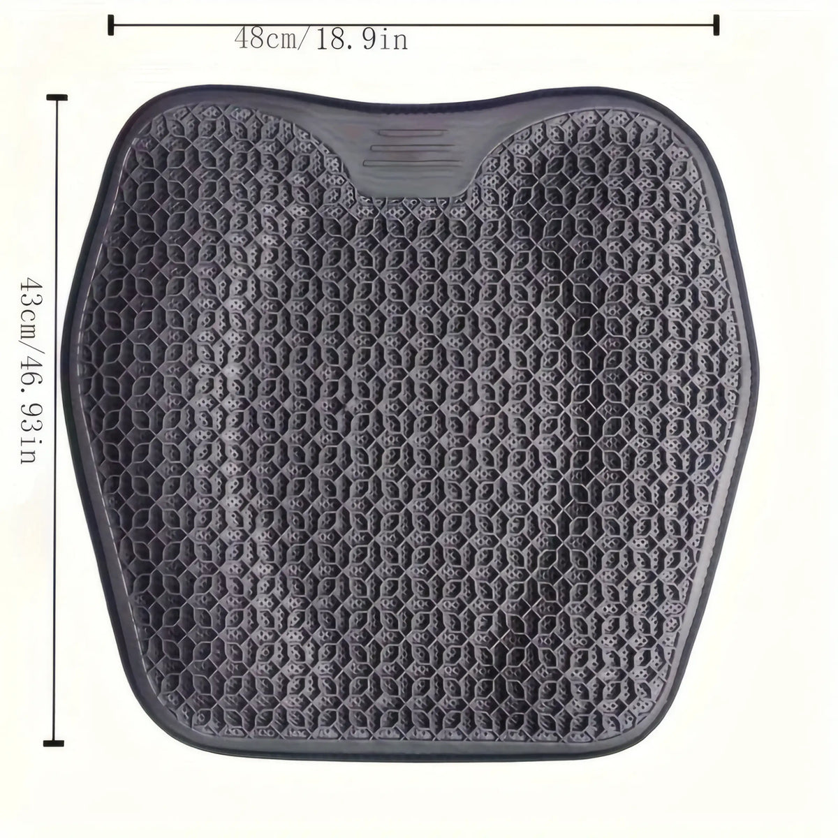 Coussin d’assise en gel noir