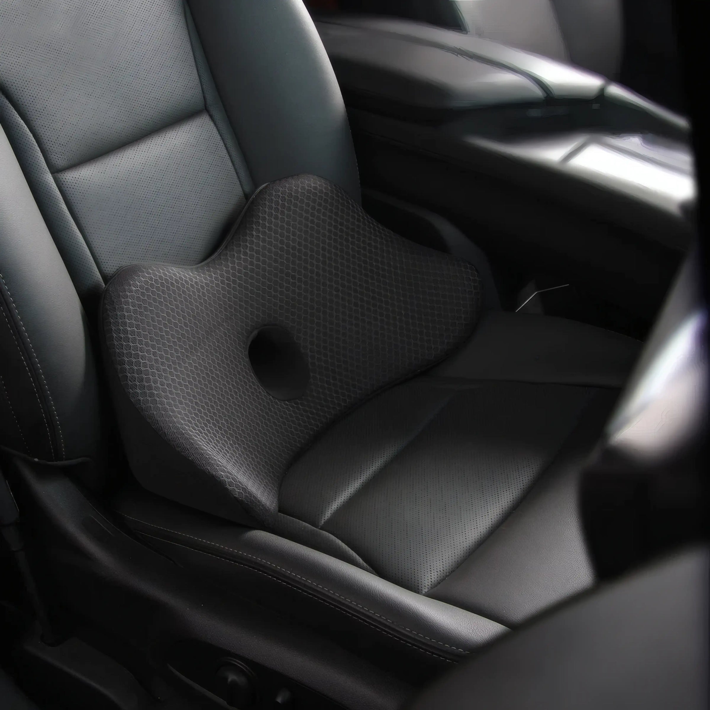 Coussin lombaire noir pour voiture