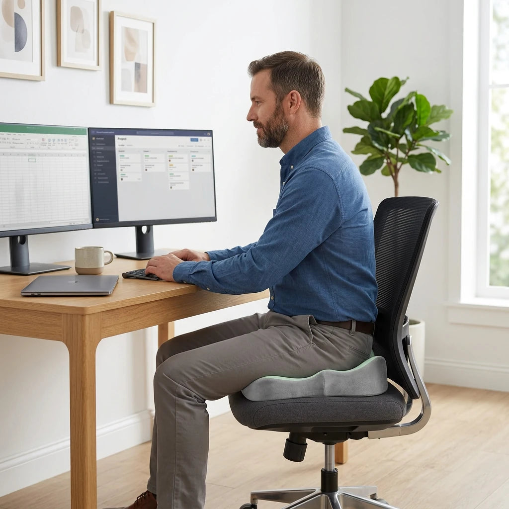 Coussin d’assise ergonomique en mousse